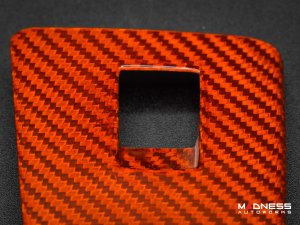 Jaguar F-TYPE Interior Trim - Carbon Fiber - Window Switch Control Cover Kit - Orange Candy